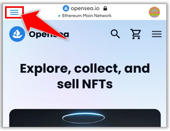 OpenSea　スマホ　出品方法